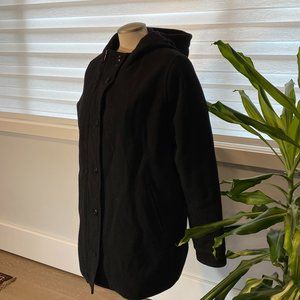 ACNE Wool Cocoon Coat with Hood